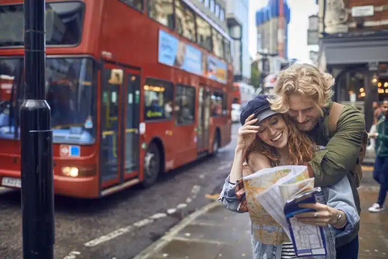 Couple on a city trip