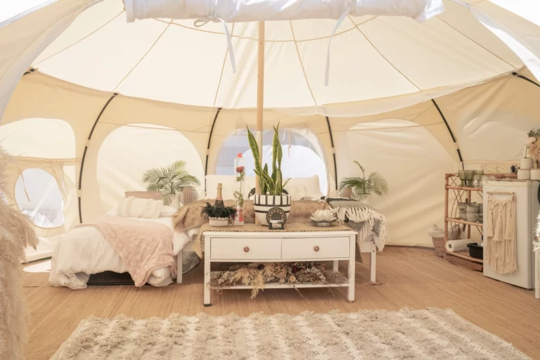 Luxurious tent for glamping